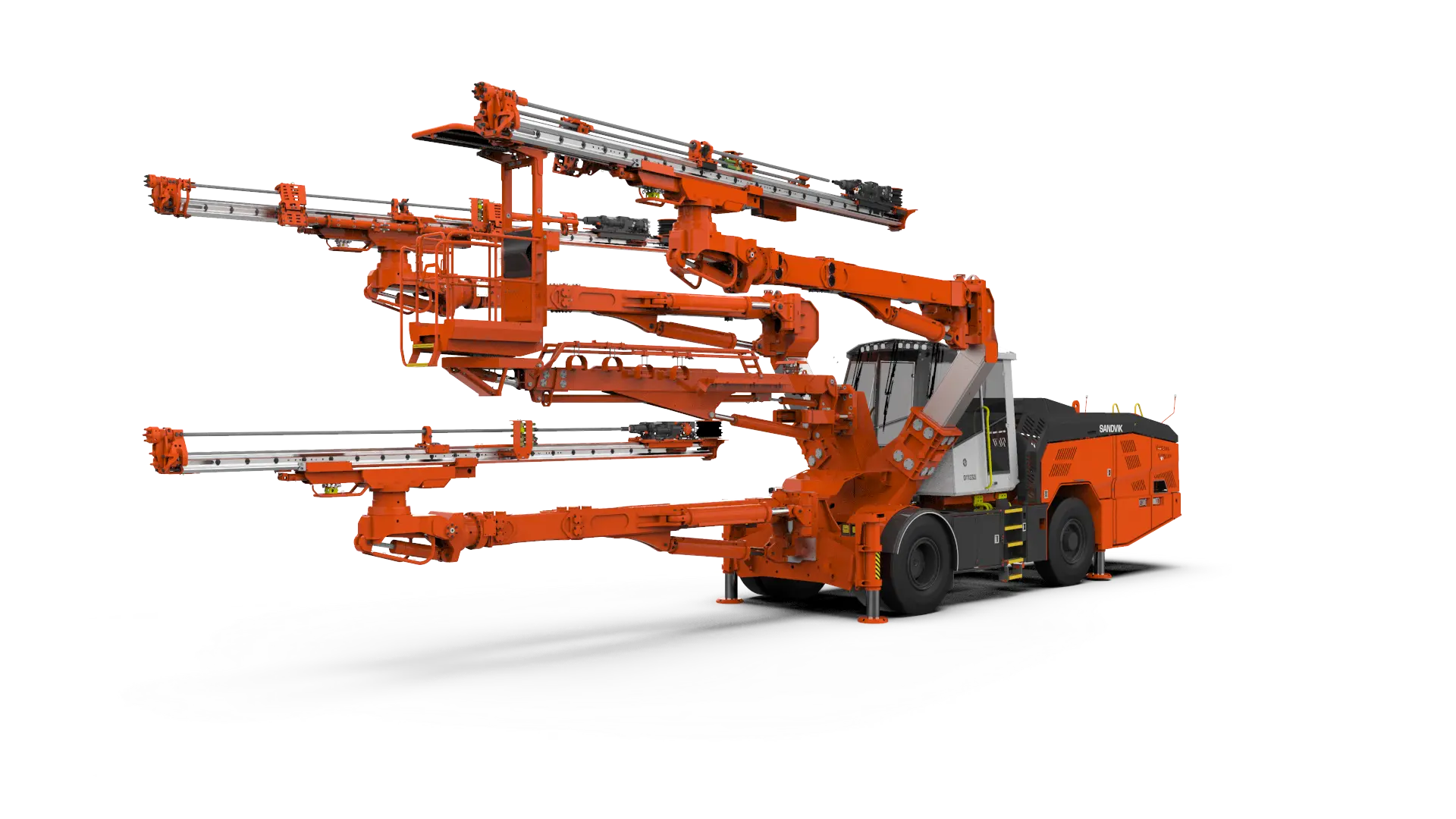 Promotional banner for Sandvik Rental & Used Equipment showing the message ‘Talk to our experts’ alongside images of heavy-duty yellow underground mining machines. The layout emphasizes customer support and consultation for selecting rental or used mining equipment solutions.