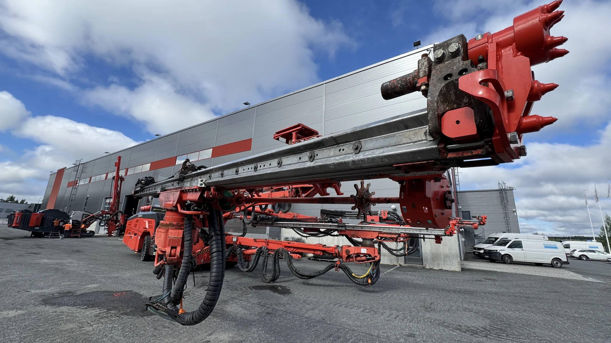 Sandvik DT1132i automated tunnel drilling jumbo for underground excavation