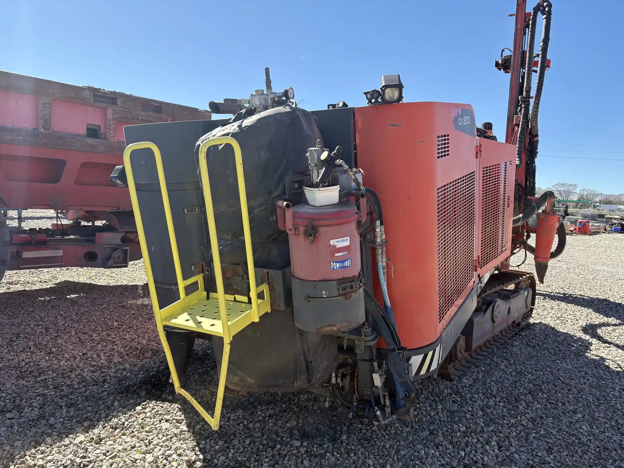 Sandvik Ranger™ DX800 surface drill rig operating on site, heavy-duty drilling equipment for mining and quarrying applications.